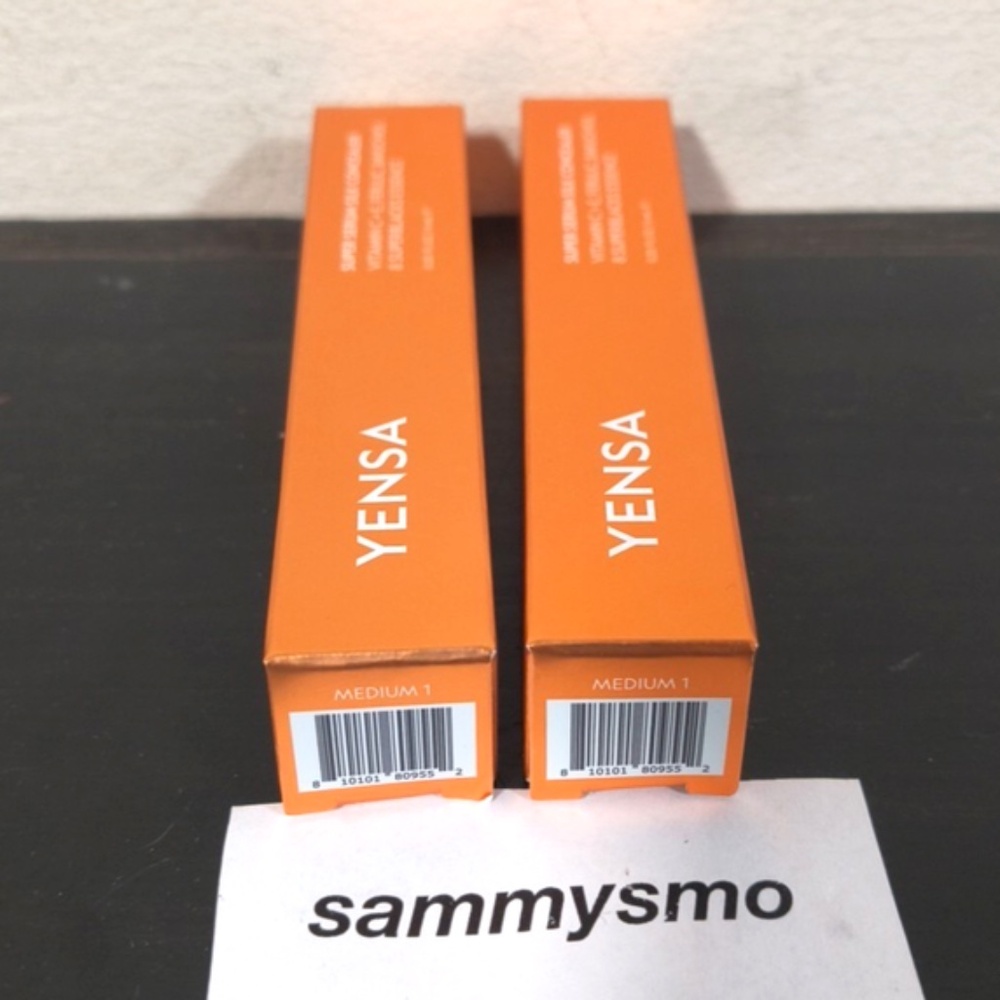 YENSA Beauty, Super Serum Silk Concealer in Medium 1, Full Size .20 fl oz x2